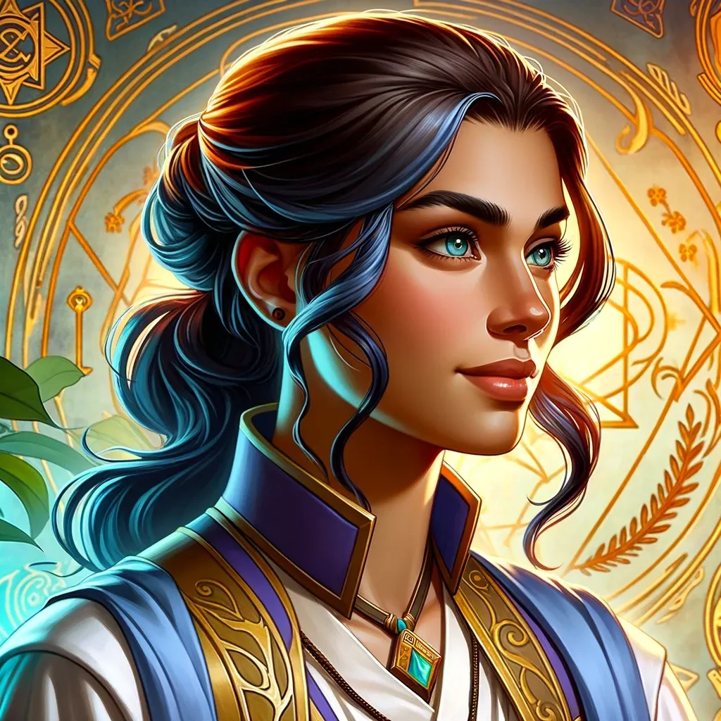 Liora Stellarsong, a beacon of inspiration and idealism for The Luminaries.