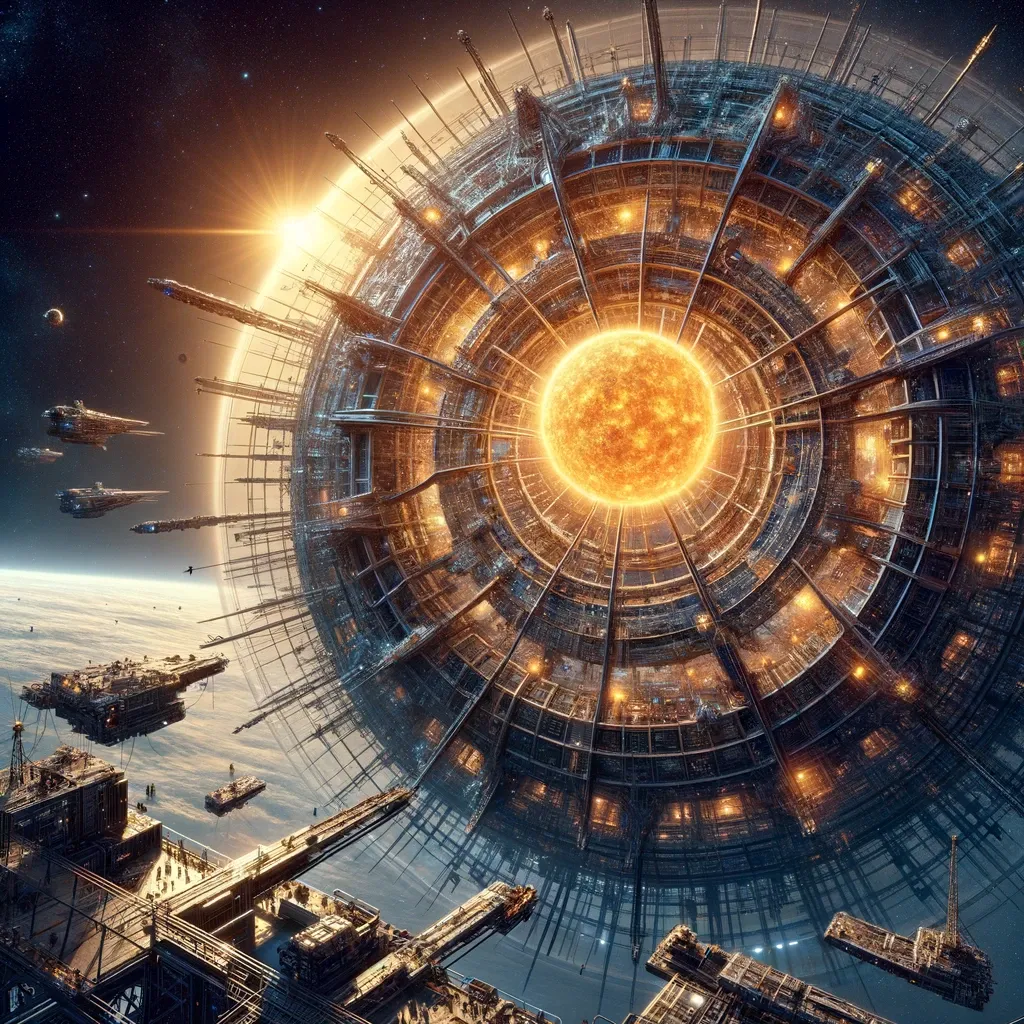 The Starforged Syndicate working on large-scale constructions in space.